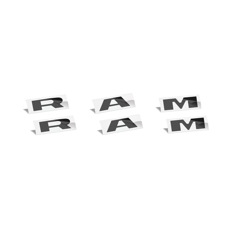 Reflective Concepts 2019-2025 RAM Door Emblem Overlay Decal Stickers -