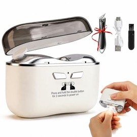 Electric Nail Clippers for Seniors, 2026 Upgraded 3-in-1 Automatic Nail Trimmer with LED Light, Clip Storage & USB Rechargeable, 2-Speed Electric Nail