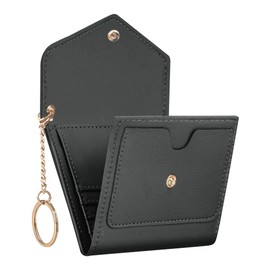 Gostwo Genuine Leather Small Wallet for Women, RFID Blocking Women's Credit Card Holder Mini Bifold Pocket Purse, Deep Grey,