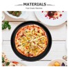 Zerodeko 12.59 Inch Round Oven Pizza Crisper Pan Non-Stick Baking