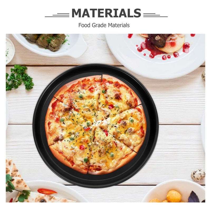 Zerodeko 12.59 Inch Round Oven Pizza Crisper Pan Non-Stick Baking