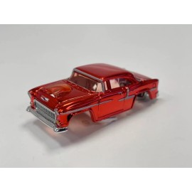 Auto World EXCLUSIVE ‘55 Chevy Red Chrome  HO Slot Car Body