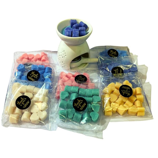 20 x Highly Scented Wax Melts Mini Hearts Many fragrances