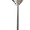 HomeRoots 71" Silver Metal Two Light Torchiere Floor Lamp with