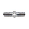 180 Degree Structural Pipe Connector, 1" Stainless Steel Rail Clamps,