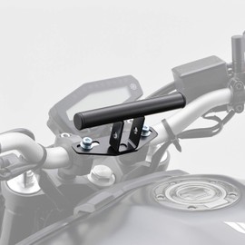 DAYTONA Motorcycle 7/8" Mount Bar - Attach Smartphone, GPS and Video Devices onto Motorbike Handlebar (Handlebar Clamp- Black) (77437)