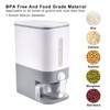 Rubtlamp 22.5-25 Lbs Gray Rice Dispenser, Rice Container with Lid,