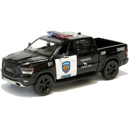 KiNSMART - 2019 Dodge Ram 1500 Pickup 1:46 O Scale 5" Die Cast Metal Model Toy Truck Police Edition