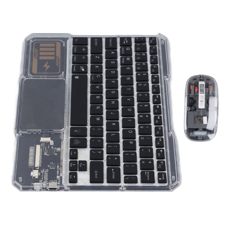 Bluetooth Keyboard Mouse Combo 7 Colours Night Light Wireless Keyboard