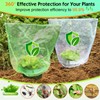 SEOIMU 20 pieces + 20 pieces snail net, snail collar,
