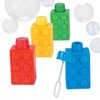 Brick Party Bubble Bottles (set of 12) Block Party Favors