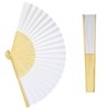 30 Pcs Hand Fans Cnomg Painting Fan Solid DIY Foldable