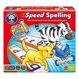 Orchard Toys Speed Spelling Game, Educational Spelling Game for Kids Ages 5-8, Helps with Phonics and Spelling.