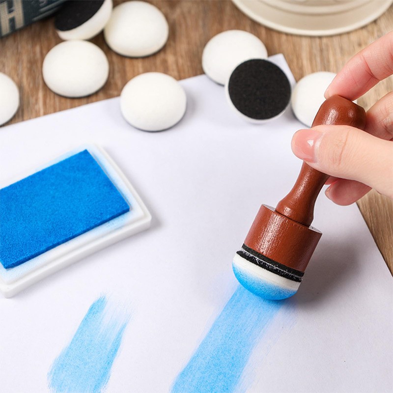CENZICOM 21 Packs Mini Round Ink Blending Tool with Foams