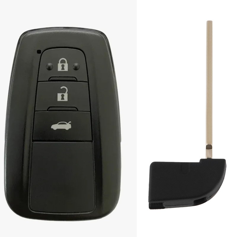 OTOTEC 2Pcs Remote Key Blank Blades TOY40 Uncut Emegency Key