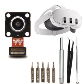 Replacement Positioning Camera Sensor for Oculus Quest 3 Headset, Repair Kit Compatible with Quest 3 Headset, Accessories Repair Parts Including Screwdrivers, Tweezers, Pry Tool,4 Thumbstick Grips