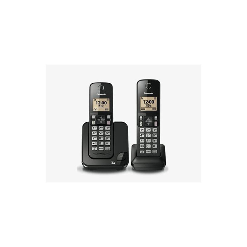 Panasonic KXTGC-352MEB Teléfono Inalámbrico de Línea Fija Color Negro