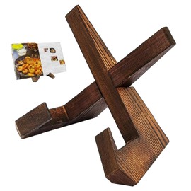 1 Piece of Stylish Wooden Display Stand, Display Stand, Board Rack, Elegant and Sturdy Display Stand, Suitable for Displaying Photos, Books and Other Items