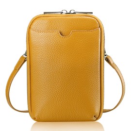 K I T A T U Smartphone Pouch, Women's, Shoulder Bag, Smartphone Pochette, Mobile Pouch, Wallet Shoulder, Genuine Leather, Adjustable Length, Detachable Key Ring, Crossbody Hanging, Vertical, Stylish,