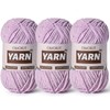 3 Packs Plush Chenille Chunky Crochet Yarn - Baby Yarn