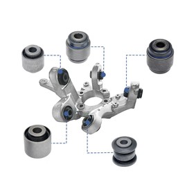 Forlevlaep 523-318 Rear Suspension Knuckle Bushing Kit Left & Right Side Compatible with Ford Explorer 2011 2012 2013 2014 2015 2016 2017 2018