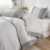 Light Gray Pillowcases Boho Pillow Cases Set of 2 100%