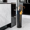 Gloserin Metal Round Umbrella Stand Rack,Free Standing Umbrella Holder Bin,