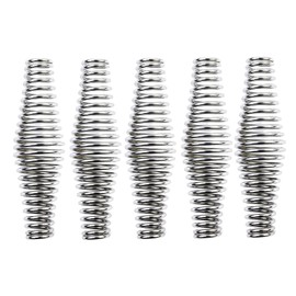 5Pcs BBQ Spring Handle, Stainless Steel Smoker Handle Spring, 5.5-Inch Long Heavy Duty BBQ Handles for Wood Stoves, Barbecue Smokers, Grills, Pits, Cabinets