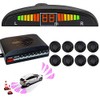 Black 8 Sensors Car Front Rear Reverse Parking Rader Kit