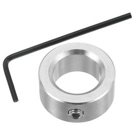 PATIKIL 13/16" Bore Shaft Collar, 304 Stainless Steel Shaft Locking Collars 1-1/4" OD Landing Gear Stopper Wheel Collar with M6 Single Set Screw for Drive Shafts Automotive Industrial
