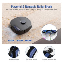 FUOUHEXIE Replacemen Accessories kit for Eufy X10 Pro Omni Robot Vacuum Cleaner, Parts Roller Brush Filters Mopping Pads Side Brush Dust Bag Spare Parts Attachments