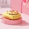 Mini Hanging Neck Fan Cat Paw Shape USB Rechargeable Quiet