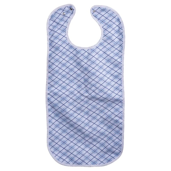 PimPam Factory Adult Terry Cloth Bib, Made in Spain, 40 x 80 cm, Waterproof, Poppers, Double Stitching, Cotton, Washable and Reusable, Large Bib