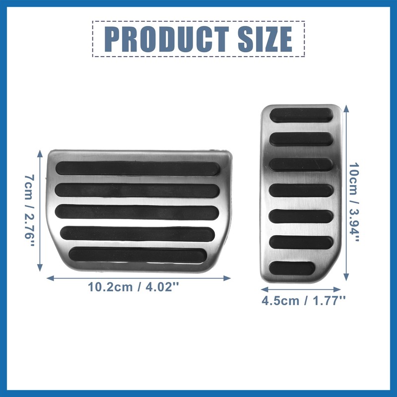 A ABSOPRO 2pcs Brake Pedal Pad Gas Accelerator Pedal Cover