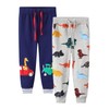 LOKTARC 2 Pack Toddler Pants for Boys Sweatpants Drawstring Active