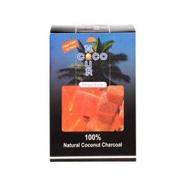 Nour 100% Natural Coconut Charcoal for Hookah 72 Pieces
