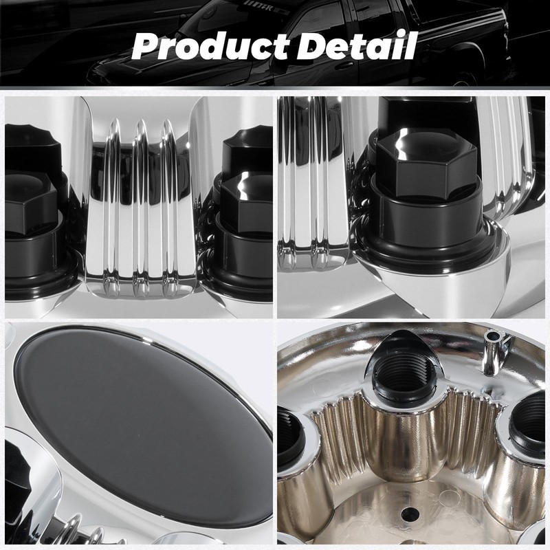 15067580 4PCS Silver Chevy Center Caps 6 Lug Hub Caps