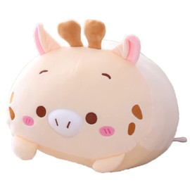 COSGOO Cute Plush Deer Stuffed Squishy Animal Deer Cylindrical Body Deer Pillow,Super Soft Deer Hugging Toy Pillow Kids Kawaii Sleeping Deer Pillow Gifts for Bedding Decor or Home Decor 24-Inch