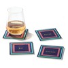 Trina Turk Glass Drink Coasters, Set of 4 Absorbent Beverage