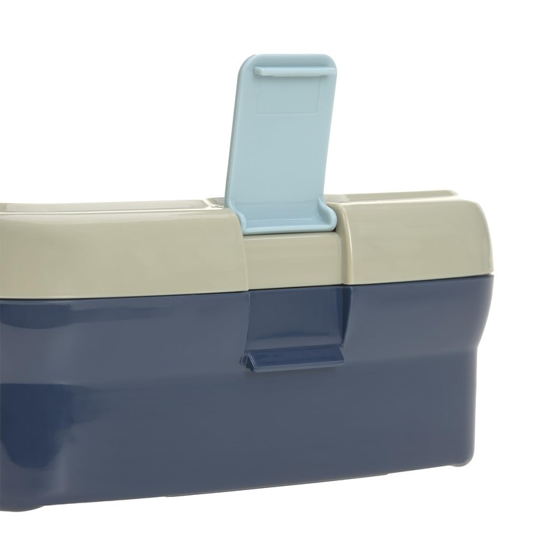 LÄSSIG Children's Lunch Box with Removable Dividers, BPA-Free/Cloud