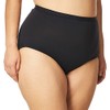 Bali Women's Stretch Brief Panty, Black, X-Large/8