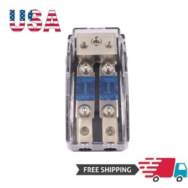 Unbranded 2 Way Mini ANL Blade Fuse Holder Stereo Car Audio Power Distribution Block US