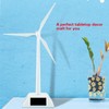 Solar Powered Wind Mill Model Desktop Decor Craft Kids Children