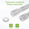 Topyond Adjustable Shower Head Extension Arm, 7.75in Rotating Swiveling Shower