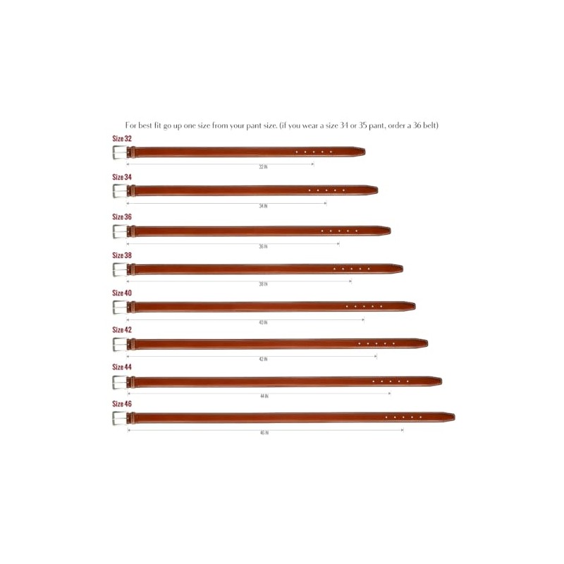 The British Belt Co. Men's Thistleton Belt, Tan, 38