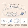 CDE Infinity Heart Initial Bracelets for Women Adjustable Dainty Letter