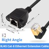 Duttek Cable adaptador Ethernet de 90 grados, cable Ethernet Cat