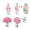 Generic Stud Earrings Set for Girls Cute - 2 Pairs