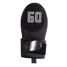 Black Sliding Mitt with Custom Embroidered Number Baseball Softball. Baserunner Protection Glove. Youth & Adult Sizes