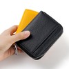Yocipa Genuine Leather Coin Case, 6 Compartments, Women's, Mini Wallet,